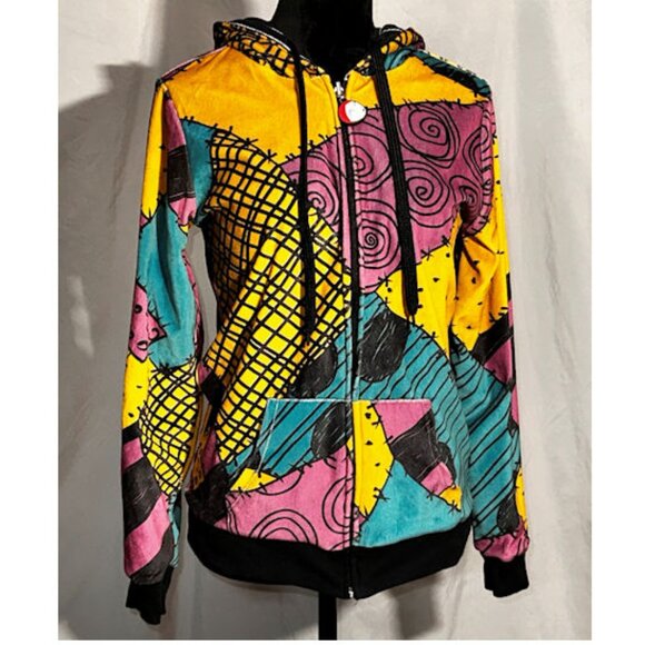Nightmare Before Christmas Jack and Sally Reversible Jacket, Medium - Picture 1 of 10
